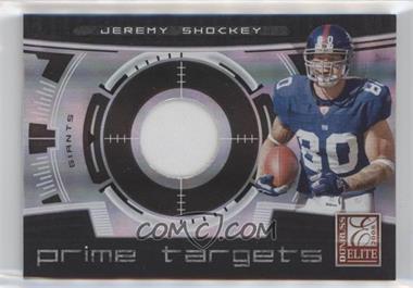 2008 Donruss Elite - Prime Targets - Jerseys Prime #PT-23 - Jeremy Shockey /50