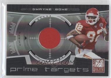 2008 Donruss Elite - Prime Targets - Jerseys #PT-20 - Dwayne Bowe /199