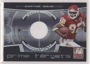 2008 Donruss Elite - Prime Targets - Jerseys #PT-20 - Dwayne Bowe /199