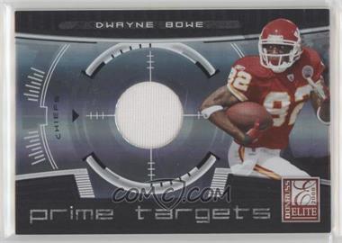 2008 Donruss Elite - Prime Targets - Jerseys #PT-20 - Dwayne Bowe /199