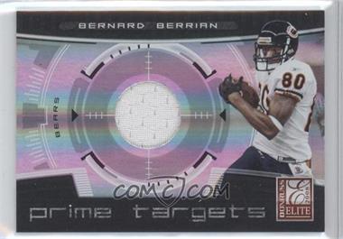 2008 Donruss Elite - Prime Targets - Jerseys #PT-24 - Bernard Berrian /199