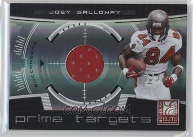 2008 Donruss Elite - Prime Targets - Jerseys #PT-9 - Joey Galloway /199