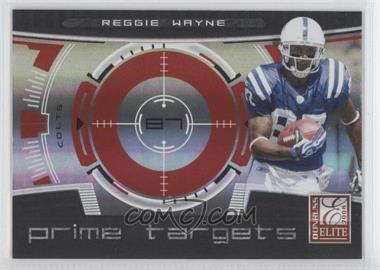2008 Donruss Elite - Prime Targets - Red #PT-4 - Reggie Wayne /200
