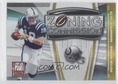 2008 Donruss Elite - Zoning Commission - Gold #ZC-2 - Peyton Manning /800