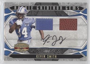 2008 Donruss Gridiron Gear - [Base] - Combo Materials Signatures Prime #225 - Rookie Gridiron Gems - Kevin Smith /50