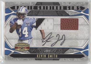 2008 Donruss Gridiron Gear - [Base] - Combo Materials Signatures Prime #225 - Rookie Gridiron Gems - Kevin Smith /50