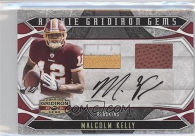 2008 Donruss Gridiron Gear - [Base] - Combo Materials Signatures Prime #227 - Rookie Gridiron Gems - Malcolm Kelly /50