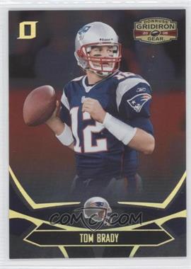 2008 Donruss Gridiron Gear - [Base] - Gold O's #58 - Tom Brady /100