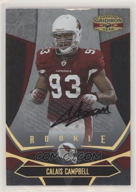 2008 Donruss Gridiron Gear - [Base] - Gold Signatures #112 - Rookie - Calais Campbell /250 [Noted]