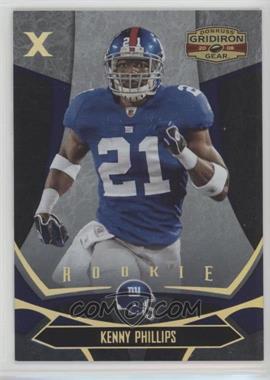 2008 Donruss Gridiron Gear - [Base] - Gold X's #157 - Rookie - Kenny Phillips /100