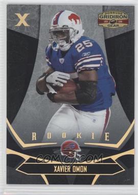 2008 Donruss Gridiron Gear - [Base] - Gold X's #200 - Rookie - Xavier Omon /100