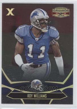 2008 Donruss Gridiron Gear - [Base] - Gold X's #34 - Roy Williams /100