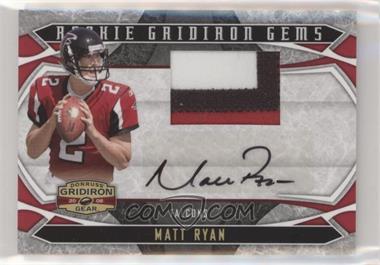 2008 Donruss Gridiron Gear - [Base] - Jerseys Signatures Prime #230 - Rookie Gridiron Gems - Matt Ryan /50