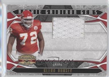 2008 Donruss Gridiron Gear - [Base] - Materials Jerseys #215 - Rookie Gridiron Gems - Glenn Dorsey /50