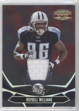 2008 Donruss Gridiron Gear - [Base] - Materials Jerseys #97 - Roydell Williams /250