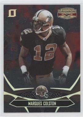 2008 Donruss Gridiron Gear - [Base] - Silver O's #63 - Marques Colston /250