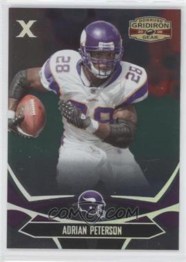 2008 Donruss Gridiron Gear - [Base] - Silver X's #56 - Adrian Peterson /250