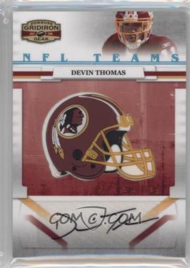 2008 Donruss Gridiron Gear - NFL Team Rookie Signatures #NFLT-1 - Devin Thomas /30