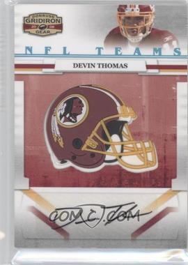 2008 Donruss Gridiron Gear - NFL Team Rookie Signatures #NFLT-1 - Devin Thomas /30