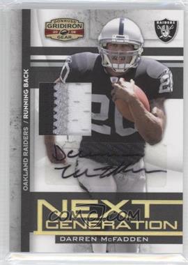 2008 Donruss Gridiron Gear - Next Generation - Jersey Signatures Prime #NG-16 - Darren McFadden /25