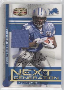 2008 Donruss Gridiron Gear - Next Generation - Jersey Signatures #NG-14 - Kevin Smith /50