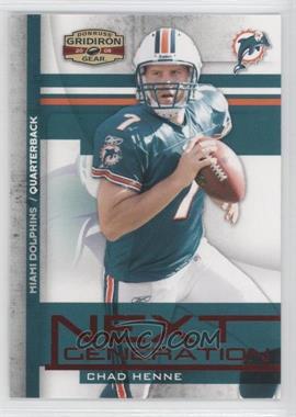2008 Donruss Gridiron Gear - Next Generation - Red #NG-9 - Chad Henne