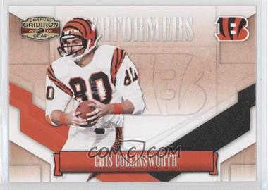 2008 Donruss Gridiron Gear - Performers - Silver #P-21 - Cris Collinsworth /250