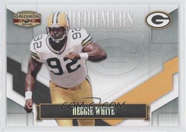 2008 Donruss Gridiron Gear - Performers - Silver #P-39 - Reggie White /250