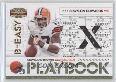 2008 Donruss Gridiron Gear - Playbook - X's Jersey #PL-8 - Braylon Edwards /250