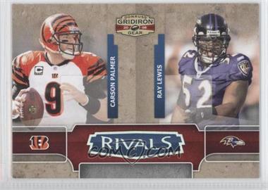 2008 Donruss Gridiron Gear - Rivals - Silver #R-5 - Carson Palmer, Ray Lewis /250