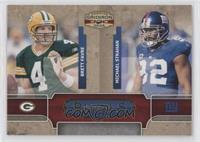 Brett Favre, Michael Strahan #/500