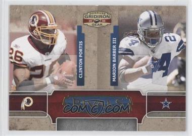 2008 Donruss Gridiron Gear - Rivals #R-9 - Clinton Portis, Marion Barber III /500