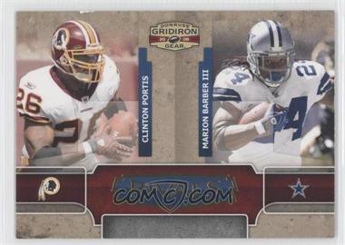 2008 Donruss Gridiron Gear - Rivals #R-9 - Clinton Portis, Marion Barber III /500