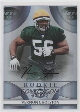 2008 Donruss Threads - [Base] - Silver Rookie Signatures #246 - Vernon Gholston /50