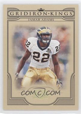 2008 Donruss Threads - College Gridiron Kings - Gold #CGK-19 - Jamar Adams /100