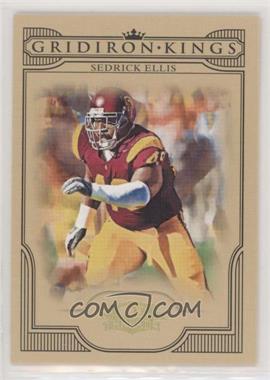 2008 Donruss Threads - College Gridiron Kings - Gold #CGK-31 - Sedrick Ellis /100