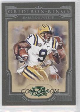 2008 Donruss Threads - College Gridiron Kings - Green Framed #CGK-12 - Early Doucet III /25