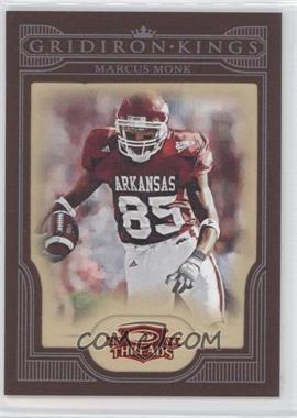 2008 Donruss Threads - College Gridiron Kings - Red Framed #CGK-26 - Marcus Monk /100