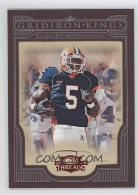 2008 Donruss Threads - College Gridiron Kings - Red Framed #CGK-48 - Rashard Mendenhall /100