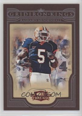 2008 Donruss Threads - College Gridiron Kings - Red Framed #CGK-48 - Rashard Mendenhall /100