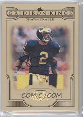 2008 Donruss Threads - College Gridiron Kings - Signature Materials Prime #CGK-32 - Shawn Crable /10