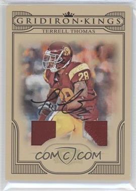 2008 Donruss Threads - College Gridiron Kings - Signature Materials Prime #CGK-34 - Terrell Thomas /15