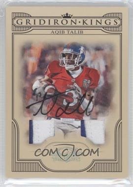 2008 Donruss Threads - College Gridiron Kings - Signature Materials Prime #CGK-37 - Aqib Talib /15