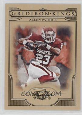 2008 Donruss Threads - College Gridiron Kings #CGK-2 - Allen Patrick