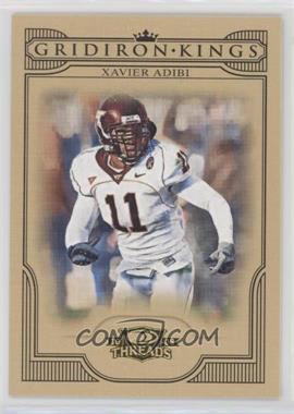 2008 Donruss Threads - College Gridiron Kings #CGK-35 - Xavier Adibi