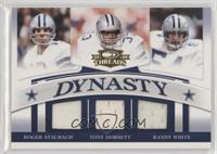 Tony Dorsett, Randy White, Roger Staubach #/250