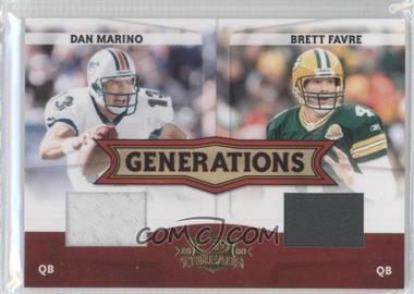 2008 Donruss Threads - Generations - Materials #G-3 - Dan Marino, Brett Favre /250