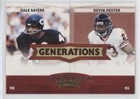 Gale Sayers, Devin Hester [EX to NM]