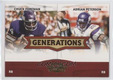 2008 Donruss Threads - Generations #G-7 - Chuck Foreman, Adrian Peterson