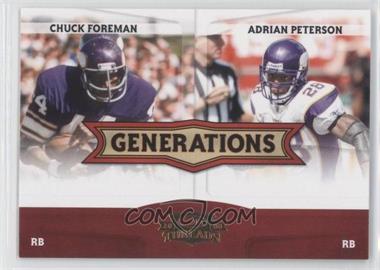 2008 Donruss Threads - Generations #G-7 - Chuck Foreman, Adrian Peterson